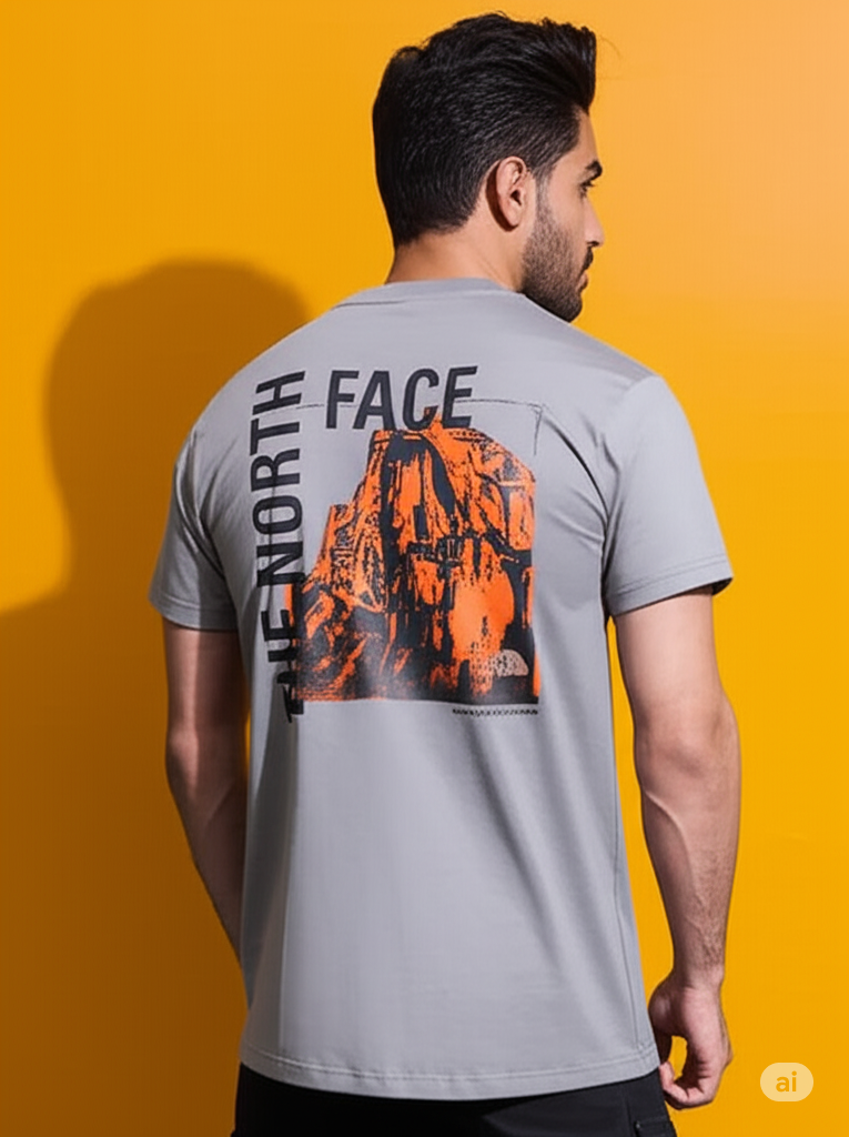 The North Face Men's Mountain Graphic T-Shirt - Grey