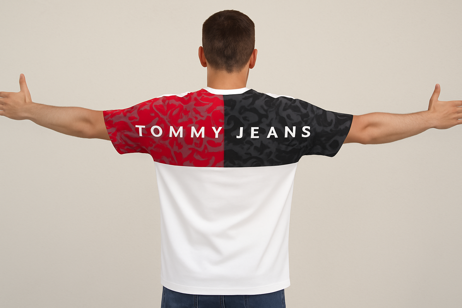 Tommy Jeans Camouflage Colorblock Graphic Tee