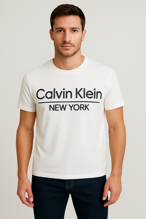 Calvin Klein Embossed Logo T-Shirt – White
