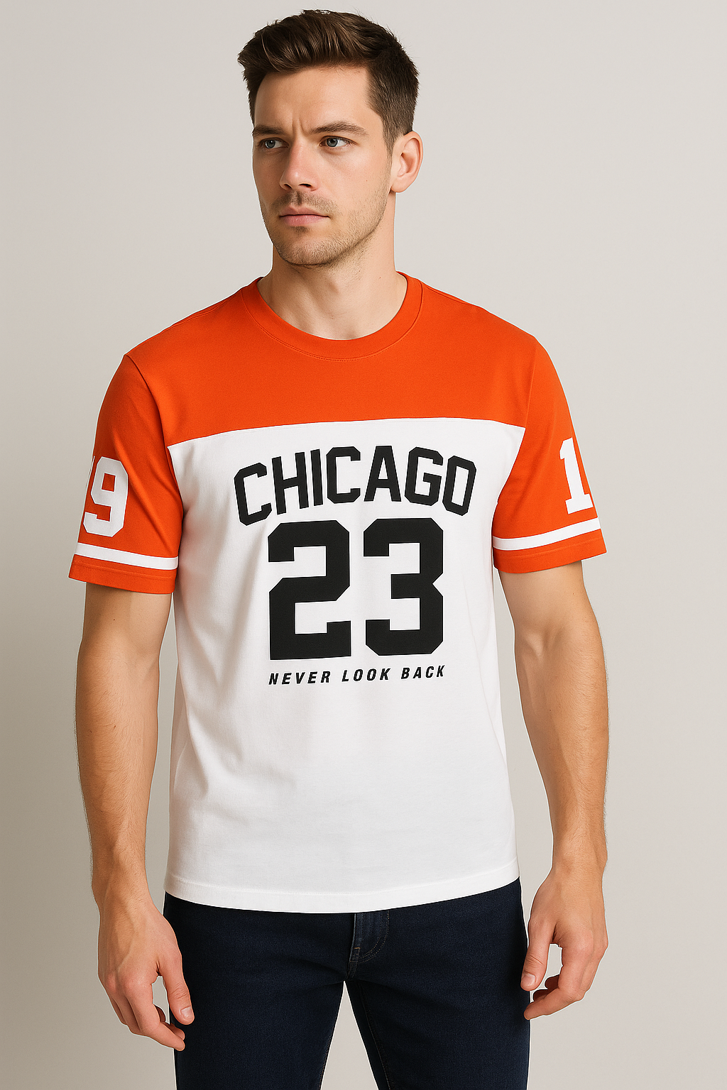 Chicago 23 Graphic Colour block T-Shirt